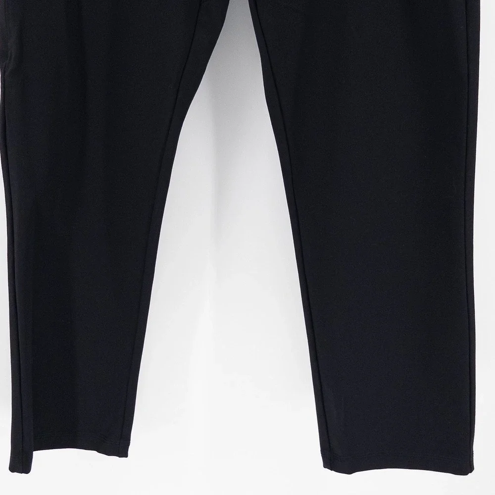 BYLT Mens 33x28 Everyday Pant 2.0 Straight‎ Fit Chino Black Stretch Trousers